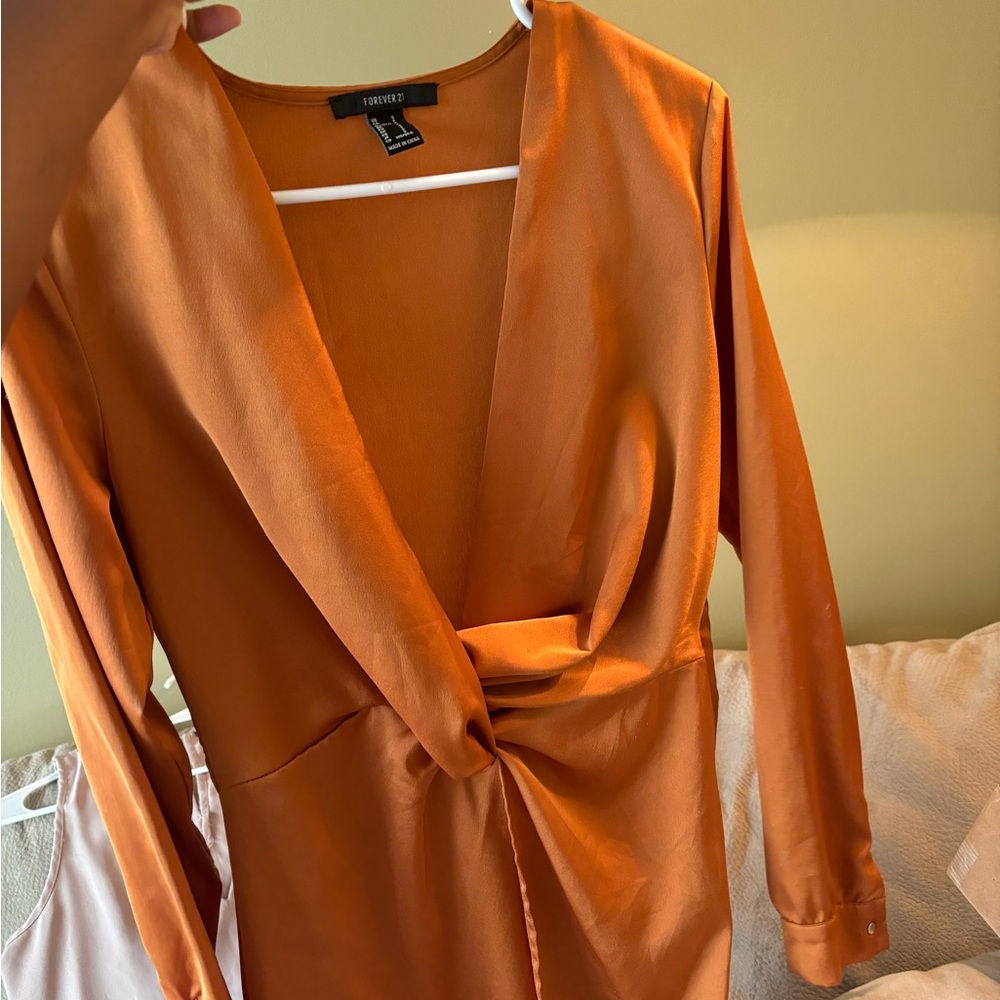 Gold forever 21 dress
